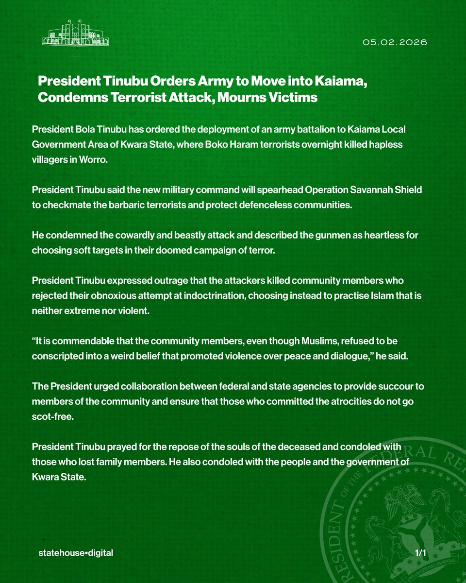 Presidency Nigeria tweet media