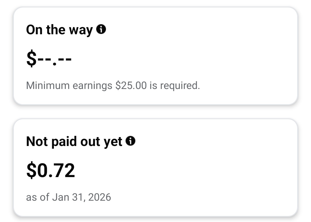 PriyaKay1112's tweet photo. My First Facebook Earnings congratulations 👏😂🎉🎉🙏 

#earnings #firstpayment #firstsalary #firstearning https://t.co/IWq9PsA6RP