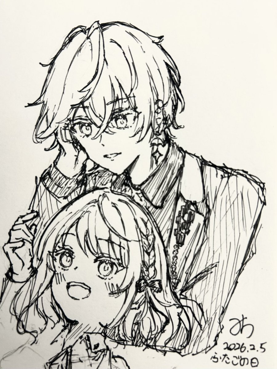 mondai1116's tweet photo. ジンサヤ　アナログrkgk 
#ふたごの日 #白猫にゃアート https://t.co/quL4ldqszY
