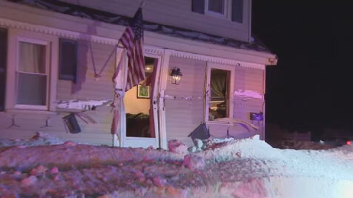 JoshLacaillade's tweet image. NEW: 2 people were transported to the hospital after a crash on Page Street in Avon early this morning, according to officials.

A @7News photographer on scene saw a car had hit the home and damaged the front door, windows and siding.

#news #avon #crash #7news