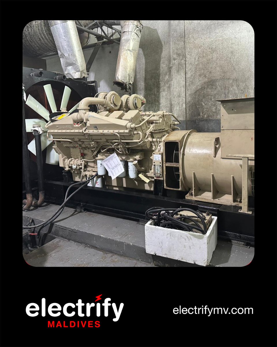 electrifymv's tweet photo. Project completed at Soneva Fushi ⚙️
Completed a new KTA38 engine replacement on the 4th generating set, strengthening reliable power across resort operations.
Authorized Cummins &amp; Fleetguard dealer in the Maldives.
Trusted Cummins-certified expertise⚡
https://t.co/DeJbc6wxGI https://t.co/J8YWpqzBjv