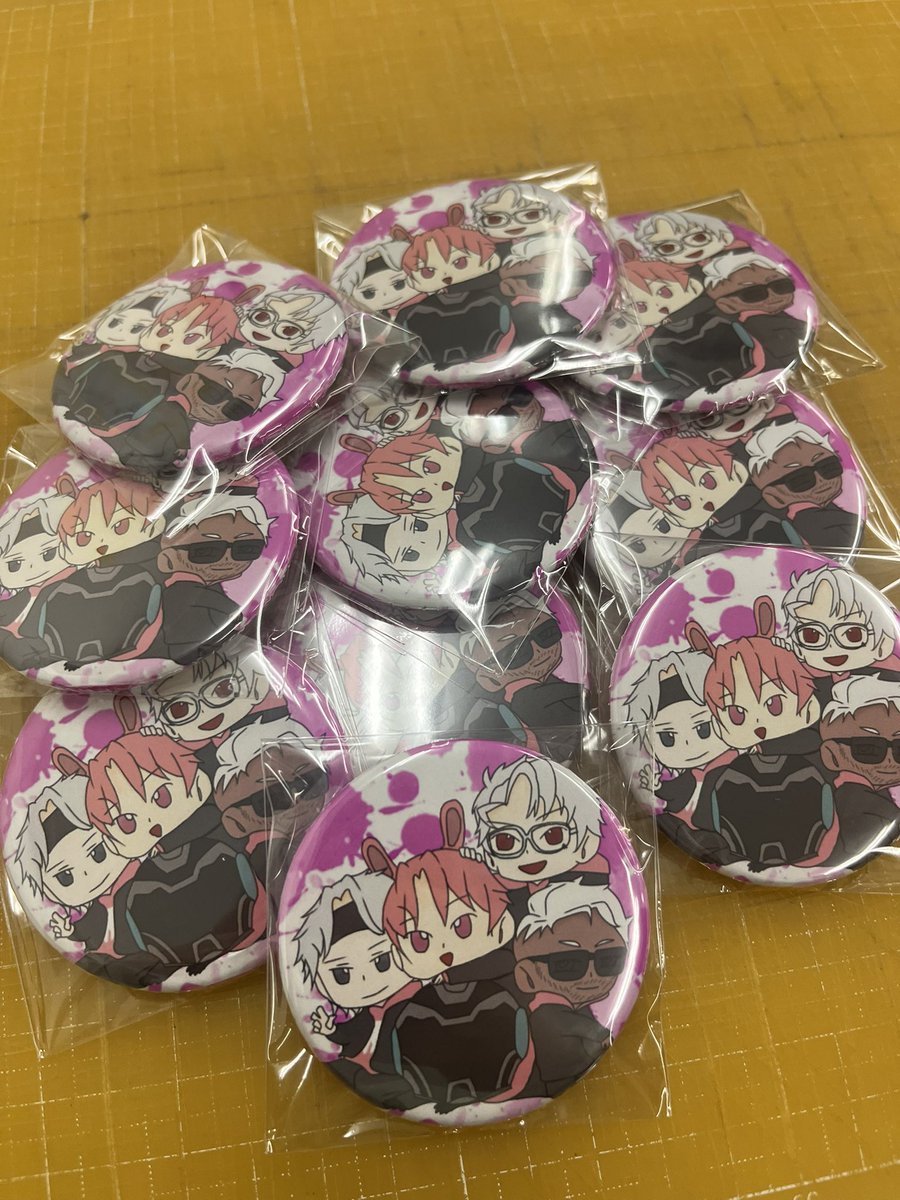 かわいい缶バッジができました～🩷 満足いただけて嬉しいです いつでも