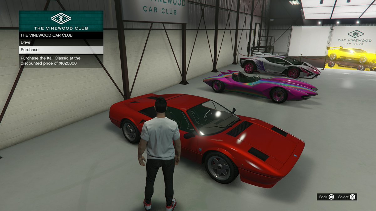 DigiCarAddict's tweet photo. The New Grotti Itali Classic is officially available early for GTA+ members in the Vinewood Car Club! 
And yes, you can buy it from a friend in the LS Car Meet even if you don't have GTA+. https://t.co/OvTI5GDcC3