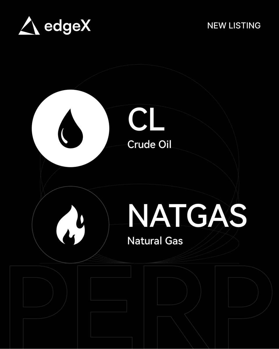 I guess Oil and Gas perpetual is very first in perp-dexs.

let's trade Oil and Gas on <a href="/edgeX_exchange/">edgeX🦭</a>