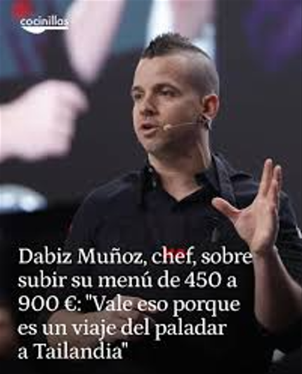Pues me van a perdonar, pero a mi esto de Daviz Muñoz me recuerda al cuento de Andersen del traje invisible del emperador: 👑🧥 

El tipo paseando por ahí en gallumbos y todo el mundo alabando lo "elegante" que va... sería algo así, pero sacándote las perras "en Bangkok" 🤦🤦‍♂️
