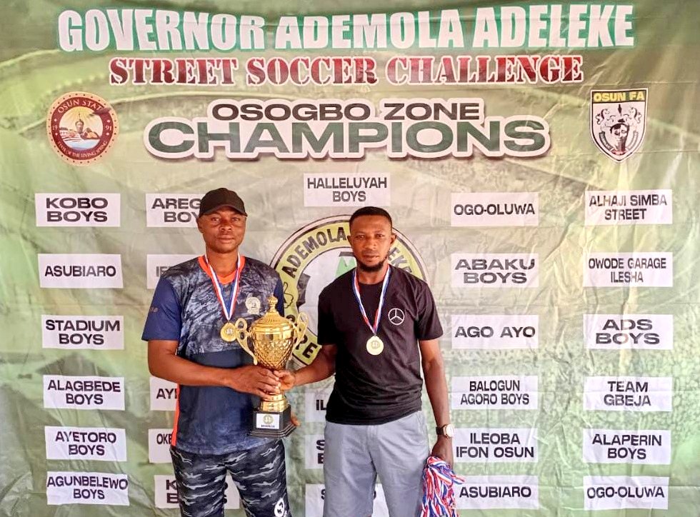 🚨 Champions Unveiled 🎉👐
Ago Ayo Boys are the champions of 
Gov <a href="/AAdeleke_01/">Gov Ademola Adeleke</a>
Soccer Challenge. Having edged Omo West 1-0. 
Ago Ayo will represent OSOGBO ZONE during the state finals.
Attention shifts to EDE ZONE immediately.
Thank you 001♂️✴️
#Dream8
#8Aside
#FutsalRFEF
#OsunFA