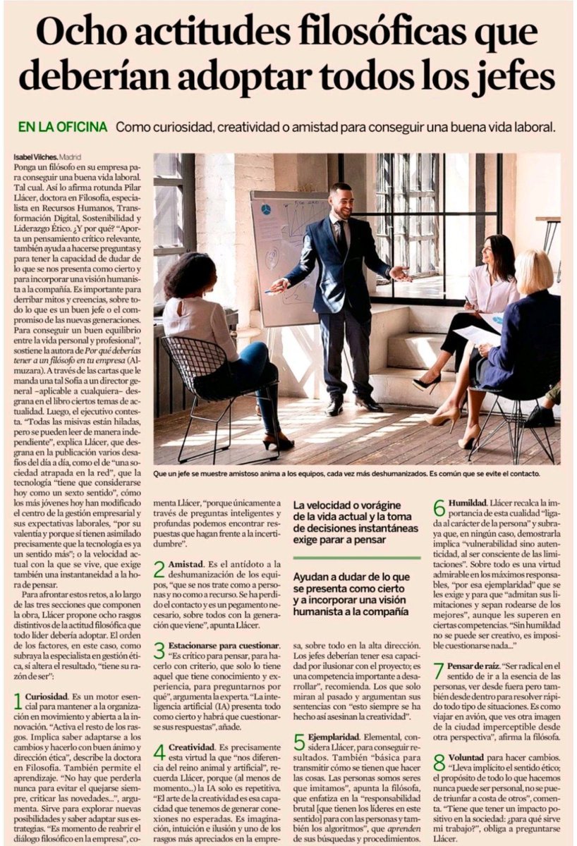 El secreto del liderazgo se basa en algo en entender que no somos recursos, somos personas

 La curiosidad, humildad y amistad son los antídotos reales contra la deshumanización en el trabajo

Un líder que cuestiona lo "establecido" no solo innova, construye una visión más humana