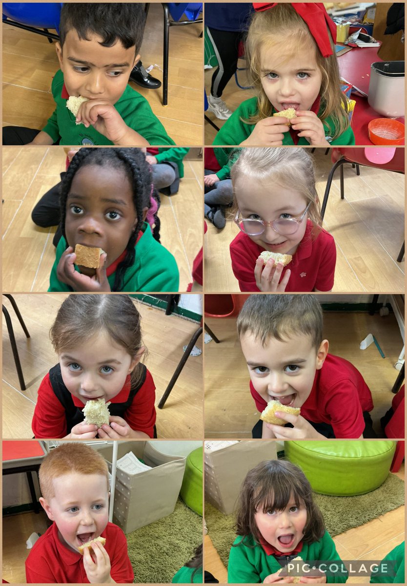 SJLCARDIFF's tweet photo. For our topic Delicious🍒🍕🍍 in #ReceptionYear1 we have been learning about the book The Little Red Hen! We made and shared our very own bread and it was indeed delicious! #HealthyConfident https://t.co/rkwKKRxMYS