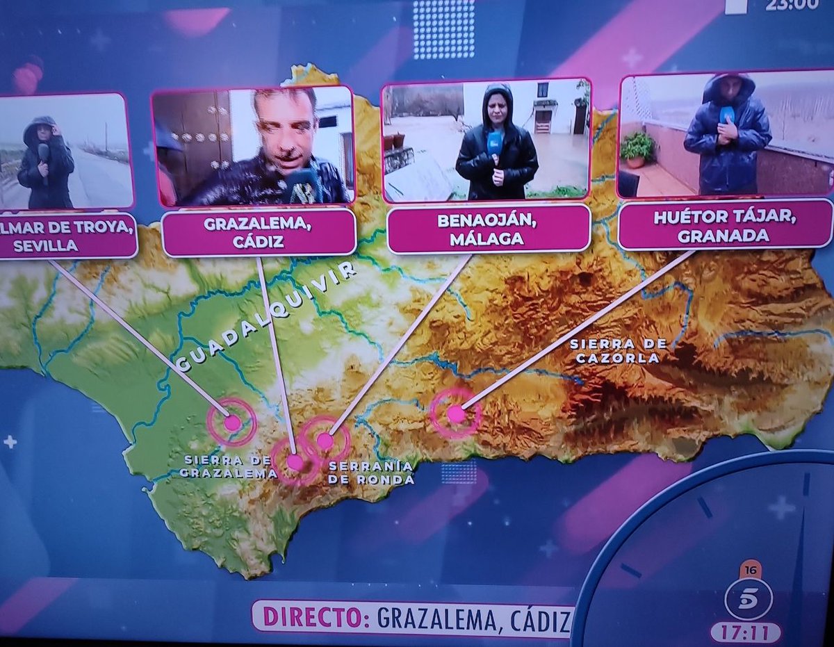 Geografía andaluza segun Telecinco 🤡