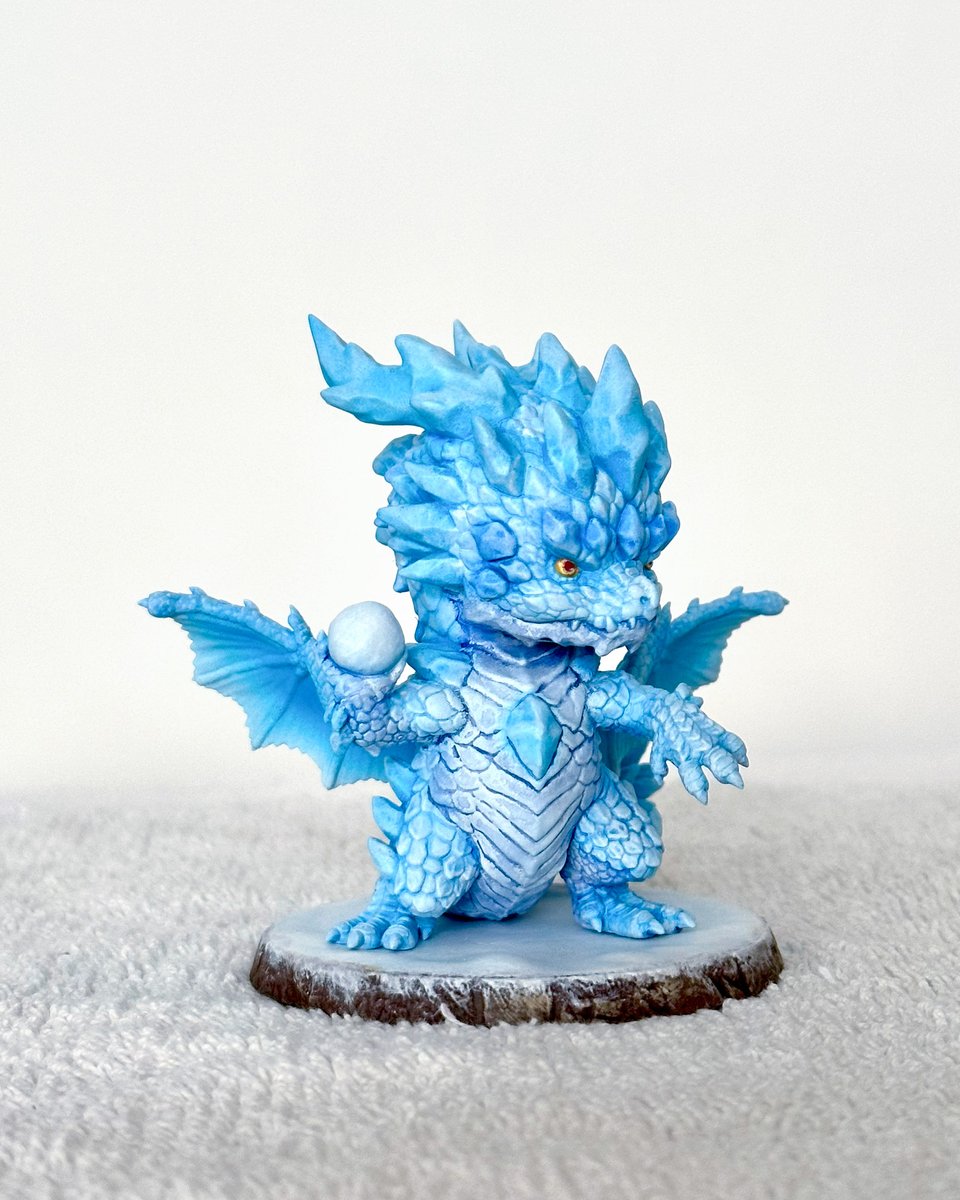 アイスドラゴン
3DPキット
高さ8.2センチ
価格：
5,000 円（未塗装・未組立品）
8,000 円（塗装済み完成品）

#ドラゴン
#WF2026W
#WF2026冬
#ワンフェス