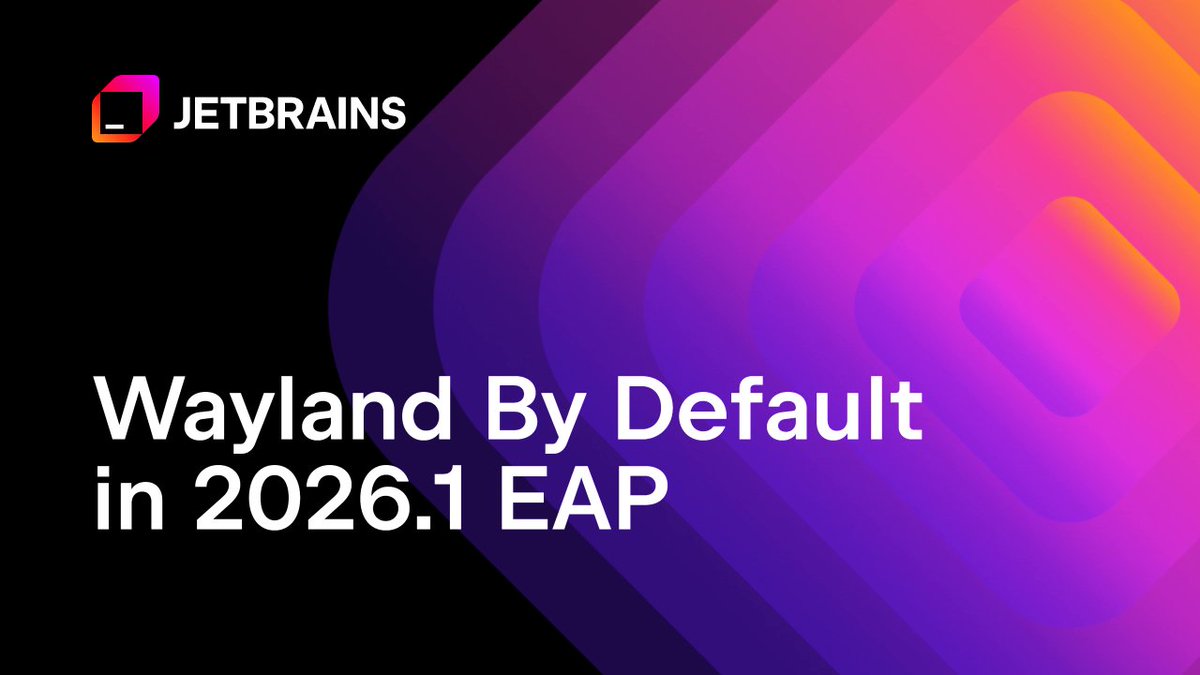 AlternativeTo's tweet image. JetBrains has announced their IntelliJ-based IDEs will support native Wayland by default from version 2026.1, enhancing Linux compatibility for major distributions. EAP releases will test this, ensuring stability while maintaining X11 support.
alternativeto.net/news/2026/2/je…