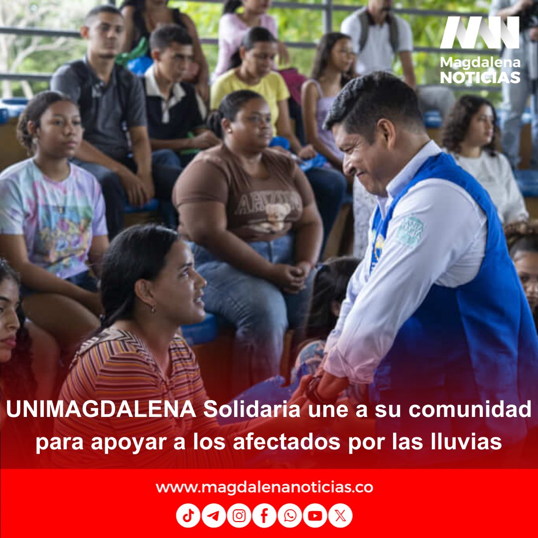 MagdNoticias's tweet photo. UNIMAGDALENA Solidaria une a su comunidad para apoyar a los afectados por las lluvias https://t.co/MNzug59LUs https://t.co/SwUMmB9a3f