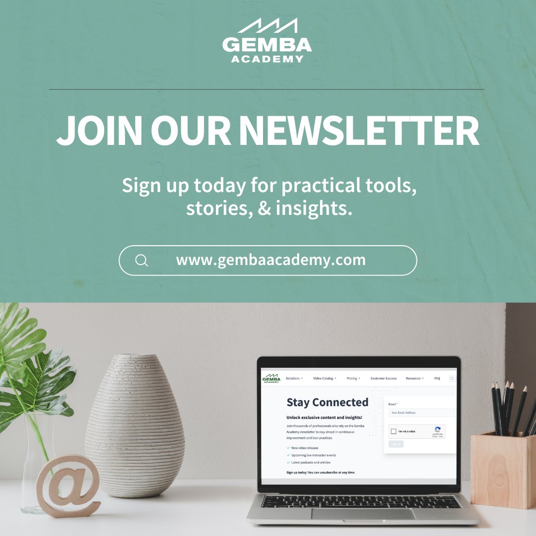 GembaAcademy's tweet image. 📰 Join our Gemba Academy newsletter!

Our weekly newsletter shares improvement insights, real examples, tools, and lessons from the field.

👉 Sign up to get the next issue!
🔗  na2.hubs.ly/H03sfWD0

#LeanSixSigma #ContinuousImprovement #Newslette