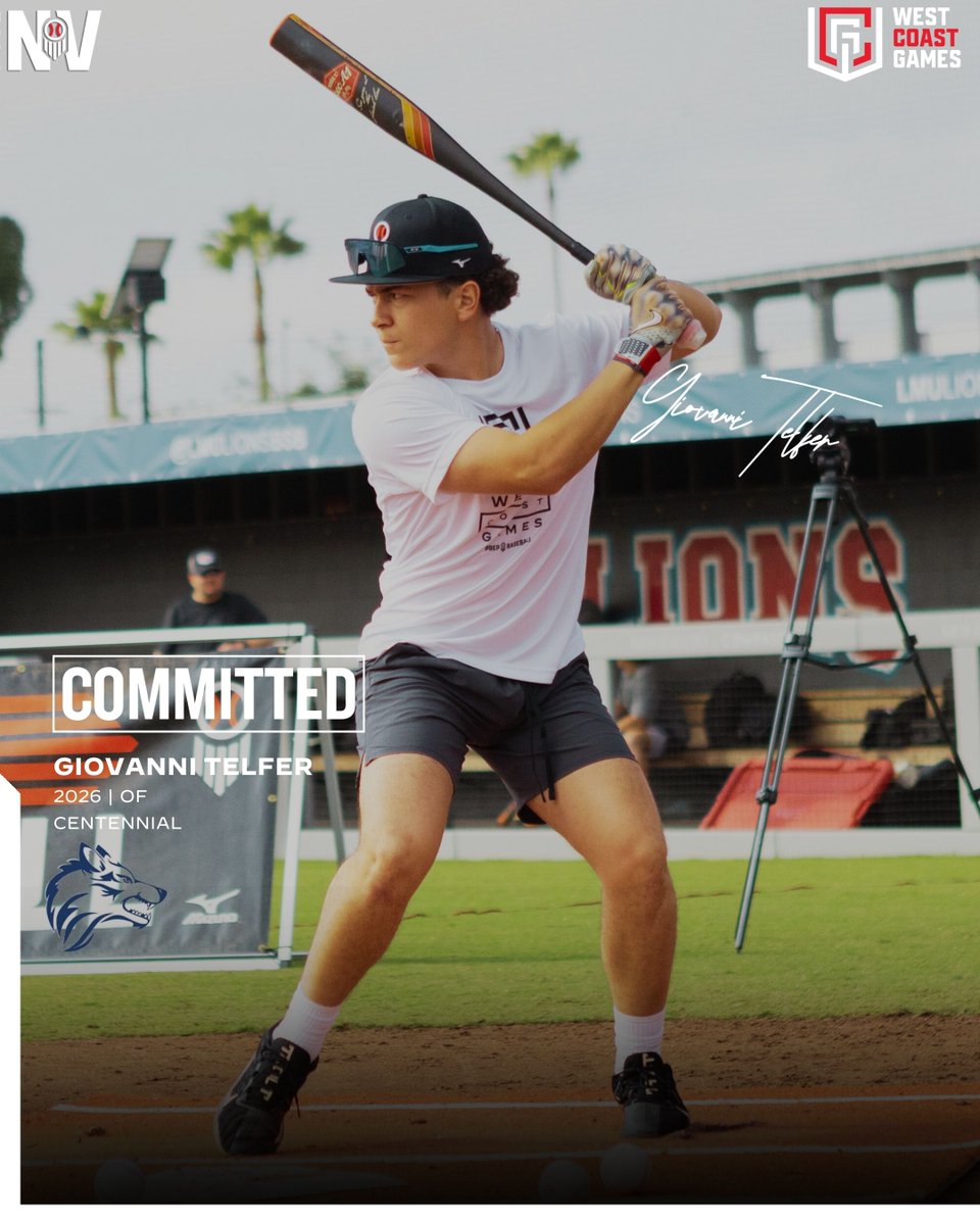 PrepBaseballNV's tweet photo. 🚨 𝑪𝑶𝑴𝑴𝑰𝑻𝑴𝑬𝑵𝑻 𝑨𝑳𝑬𝑹𝑻 🚨

'26 Giovanni Telfer out of Centennial HS has announced his commitment to Blue Mountain Community College ‼️

#PBWCG25 attendee. Congrats, Gio! #beseen

𝑪𝒐𝒎𝒎𝒊𝒕𝒎𝒆𝒏𝒕 𝑩𝒐𝒂𝒓𝒅 ➡️: https://t.co/UubAyhX1C1

@GioTelfer_ // @BmccBaseball https://t.co/aimXlDN364