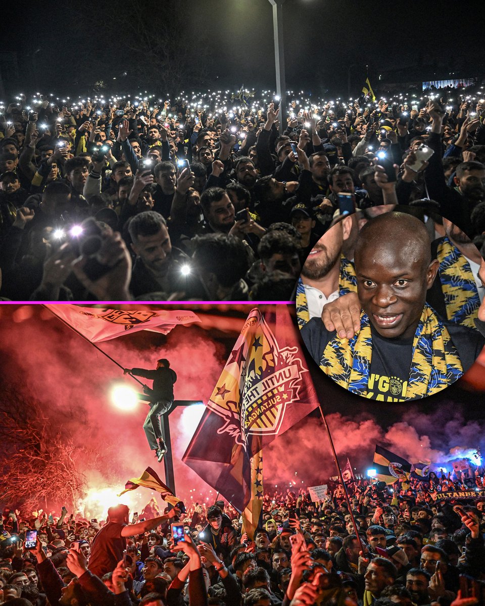The amount of Fenerbahçe fans that went to the airport to welcome N'Golo Kante 😳