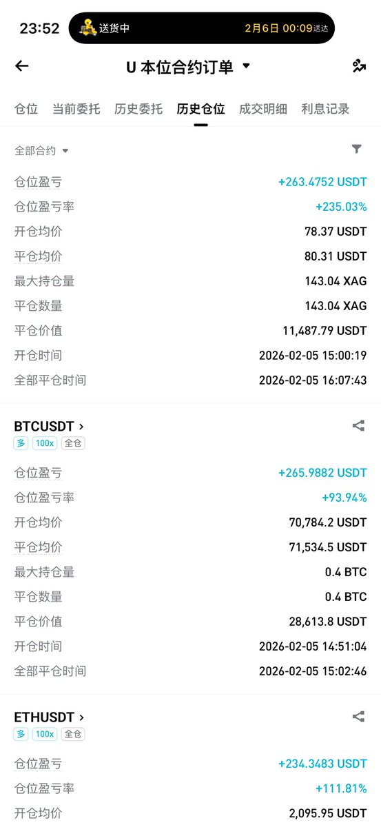 ruishen888's tweet photo. 今天的持仓全是几分钟解决
这个小号5000u起步
在这种黑天鹅行情中32笔订单2天做到7000u https://t.co/VaUsSpuv7D