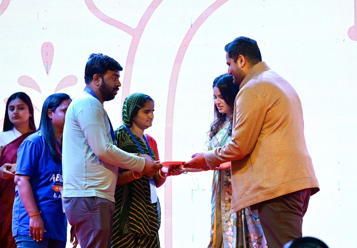 ANI's tweet photo. Adani Group Chairperson Gautam Adani's son and daughter-in-law, Jeet and Diva Adani, complete one year of their married life, by handing over social security of Rs 10 lakh each to 500 disabled married women. 

Announced on 5 February 2025, Adani Mangal Seva reflects Diva and Jeet Adani’s decision to turn their wedding celebrations into a pledge of social security for divyang women. In its first year, the initiative fulfilled its commitment to support 500 divyang women, each with ₹10 lakh Fixed Deposit, to ensure monthly income and long-term financial stability. Anchored by the Adani Foundation and inspired by Gautam Adani’s philosophy of Seva Hi Saadhna Hai, Adani Mangal Seva places dignity, continuity and empowerment at the heart of philanthropy.

Source: Adani Connect