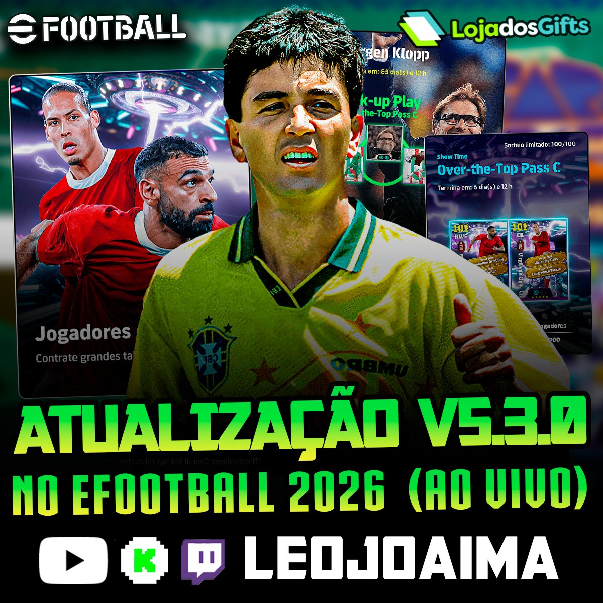 ✅ Estamos AO VIVO na Twitch na Kick e no YouTube rapaziada. Só clica no link e vem pra RESENHA!!!

🔗 Twitch: twitch.tv/leojoaimaa
🔗 YouTube: youtube.com/@LeojoaimaMG
🔗Kick: kick.com/leojoaima

#efootball #efootball2026 #konami #UFL #STRIKERZ INC.#joaimafc