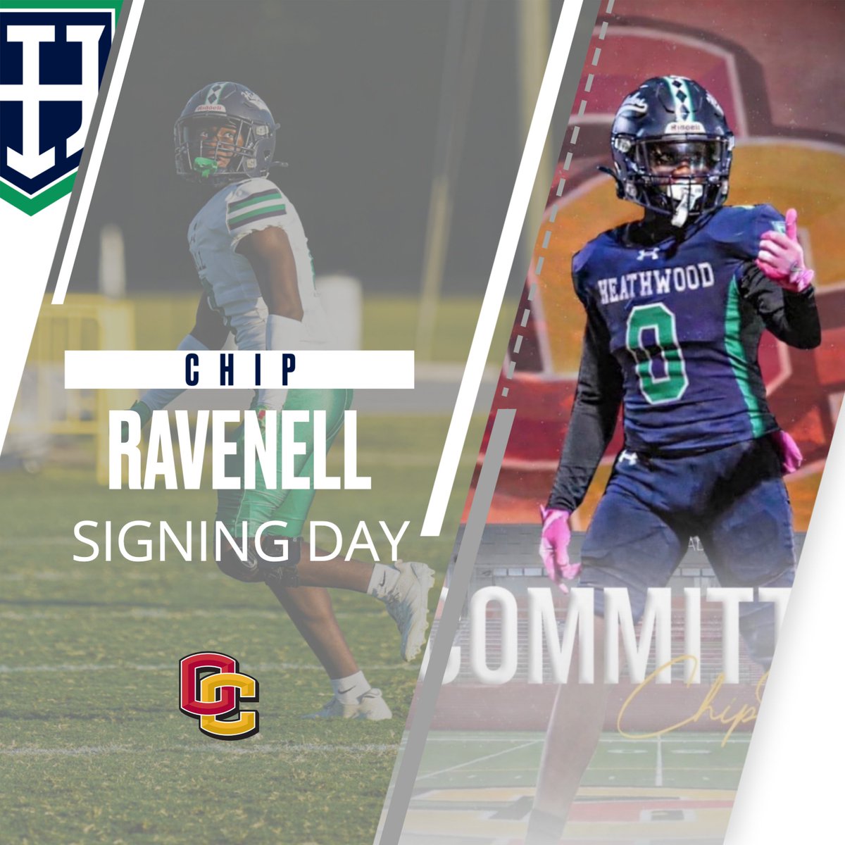 AthleticsHHES's tweet photo. Highlander Nation, today at 12:45 PM in the Robinson Center, @HeathwoodFB player Chip Ravenell '26 will have his signing day ceremony to attend Oberlin College! Come celebrate Chip and his wonderful accomplishment.

Live Stream: https://t.co/COiI0mLFBs

#GoHall https://t.co/g94styKI4E