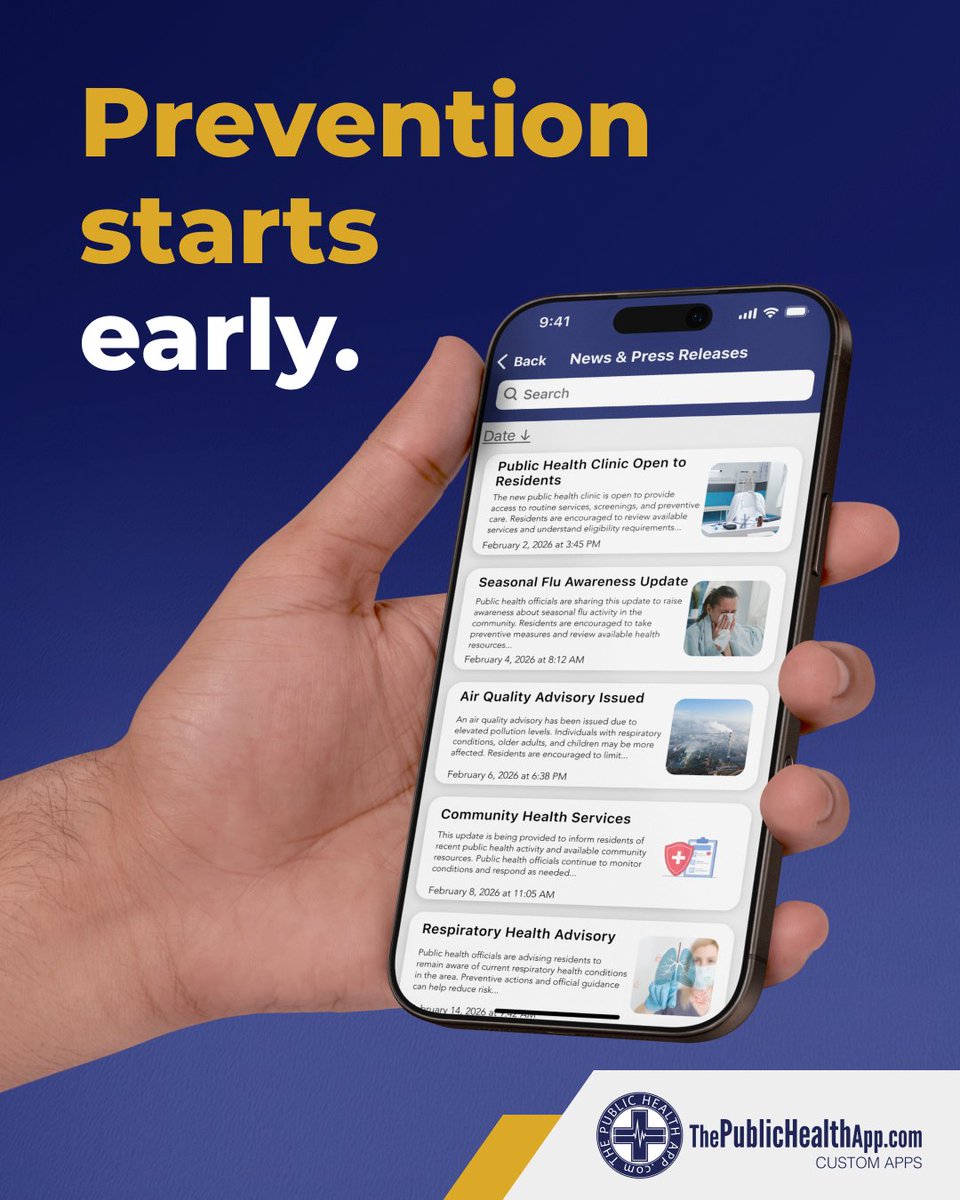 Prevention begins with education, reminders, &amp; trusted information.

Public health best practice:
• Communicate early
• Communicate often
• Communicate from a trusted source

hubs.ly/Q041nSWQ0 helps health departments deliver prevention messaging directly to residents.