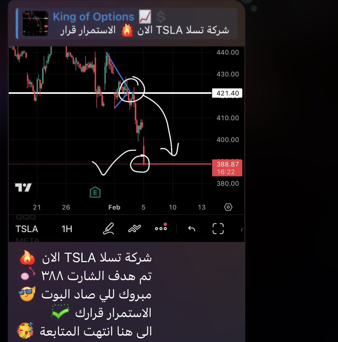 stoock1998's tweet photo. عقدنا اليوم في شركة  #تسلا #TSLA 
من 121دولار الى 740 دولار 💰
+ 500 %%
اهداف بالميلي 🎯
بالقناة العامه ⬇️⬇️
https://t.co/pyYjRyJ8hj 
🔥
🔥
🔥
#تداول #اوبشن #السوق_الامريكي #الاسهم_الامريكية #us500 #aapl #amzn #meta #الجبل_الاخضر #تاسي #تاسي_تداول #تسلا #ndx #spx500 #tsla #ابل https://t.co/M6pWFJG1pL