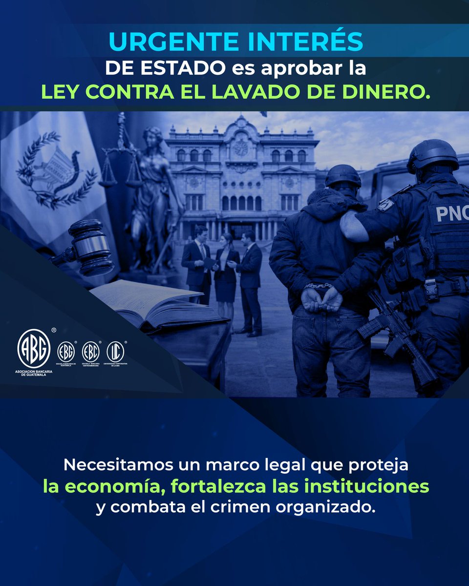 Aprobar la LEY CONTRA EL LAVADO DE DINERO es un urgente interés de Estado.
Protege la economía, fortalece las instituciones y combate el crimen organizado