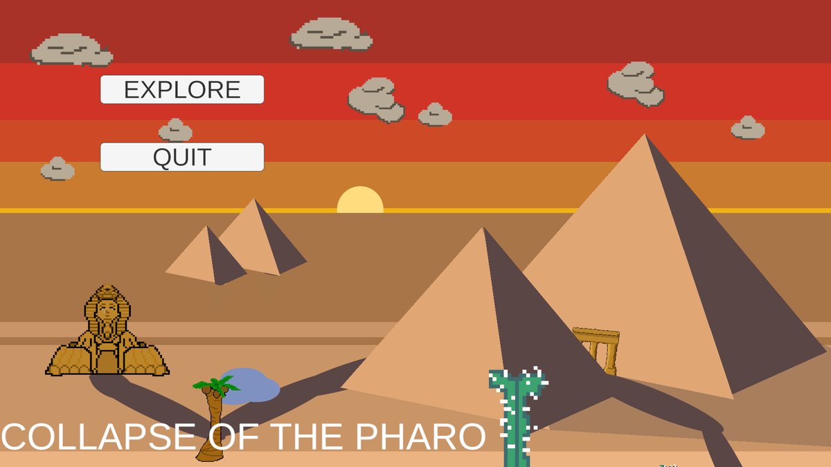 ra1derplays's tweet photo. Took part in the global game of 2026.
With theme being "mask" I have decided to make a game in Egypt called Collapse of pharo
Feel free to play it here 
Or message me for an updated version of the game! 😭🙏

#GameJam #GlobalGameJam #GlobalGameJam2026 
 https://t.co/tNUqYj6DST https://t.co/y3i2fibYgb