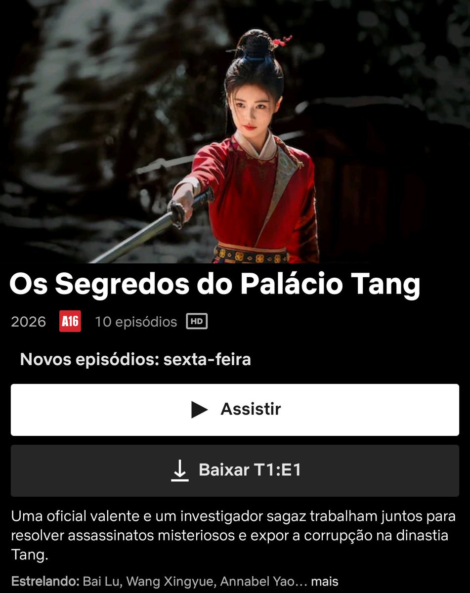 updateasiatico's tweet photo. Os primeiros quatro episódios do cdrama da Youku #UnveilJadewind já está disponível na Netflix Brasil — apenas com legendas em português

Mais episódios: amanh�� https://t.co/8rzKLvHJwA