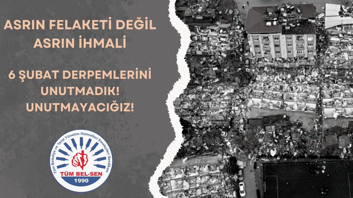 6 ŞUBAT DERPEMLERİNİ UNUTMADIK UNUTMAYACIĞIZ!