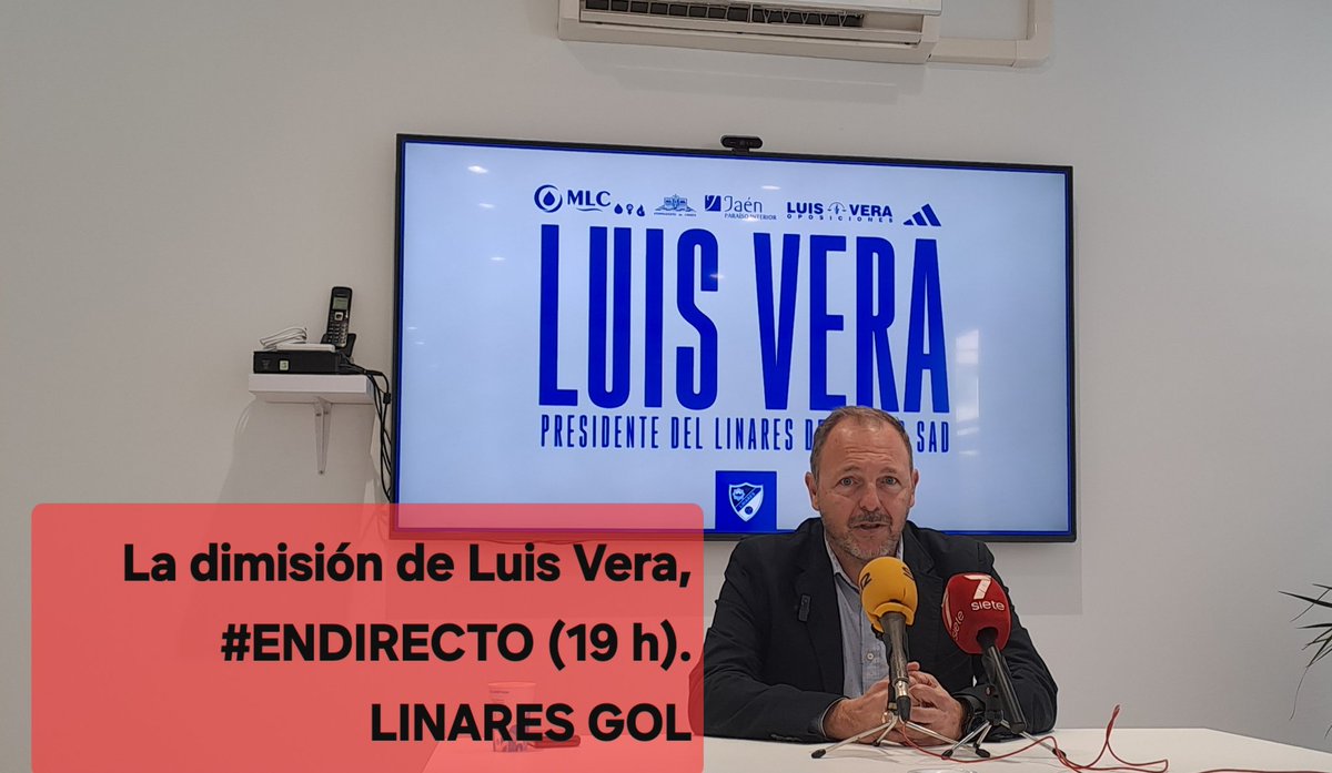 Jueves 5 febrero (19 h.)
La dimisión de Luis Vera 📺⚽️🔵⚪️⬇️
youtube.com/live/aaSpq0rjM…
#LinaresGol