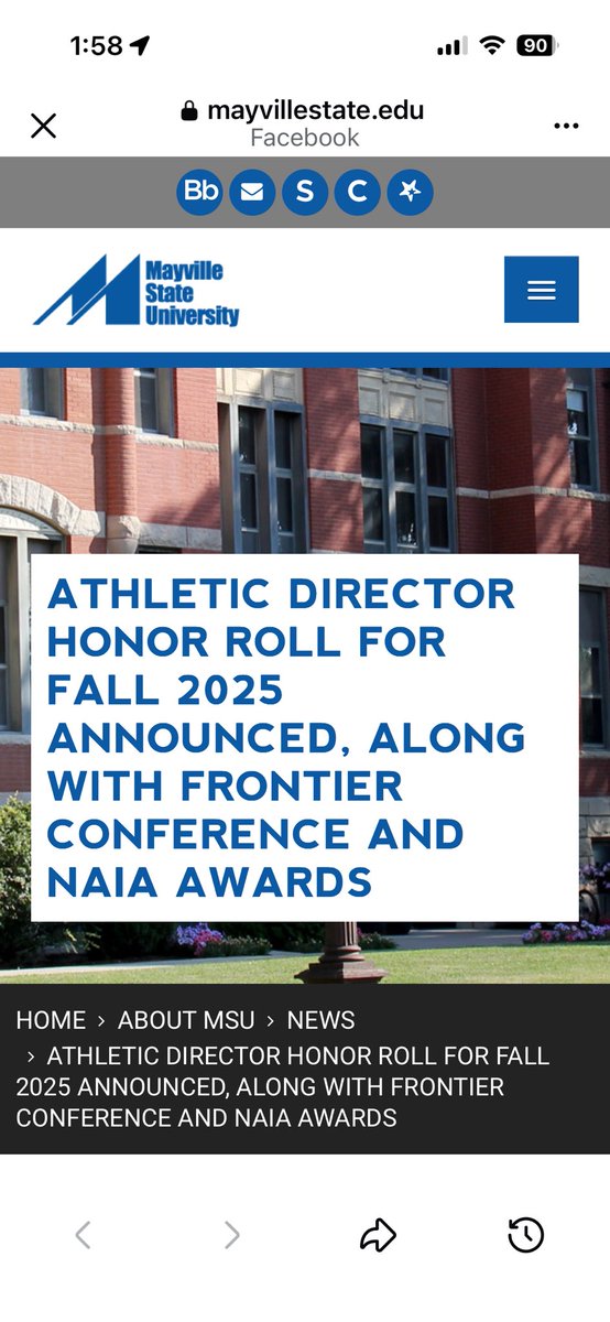 BillMcGory's tweet photo. Hard work pays off! Great job @HunterMcGory89 
Scholar Athlete!! Very proud of you! @mayville_FB 🎓🏈 https://t.co/SUgxMLcddO