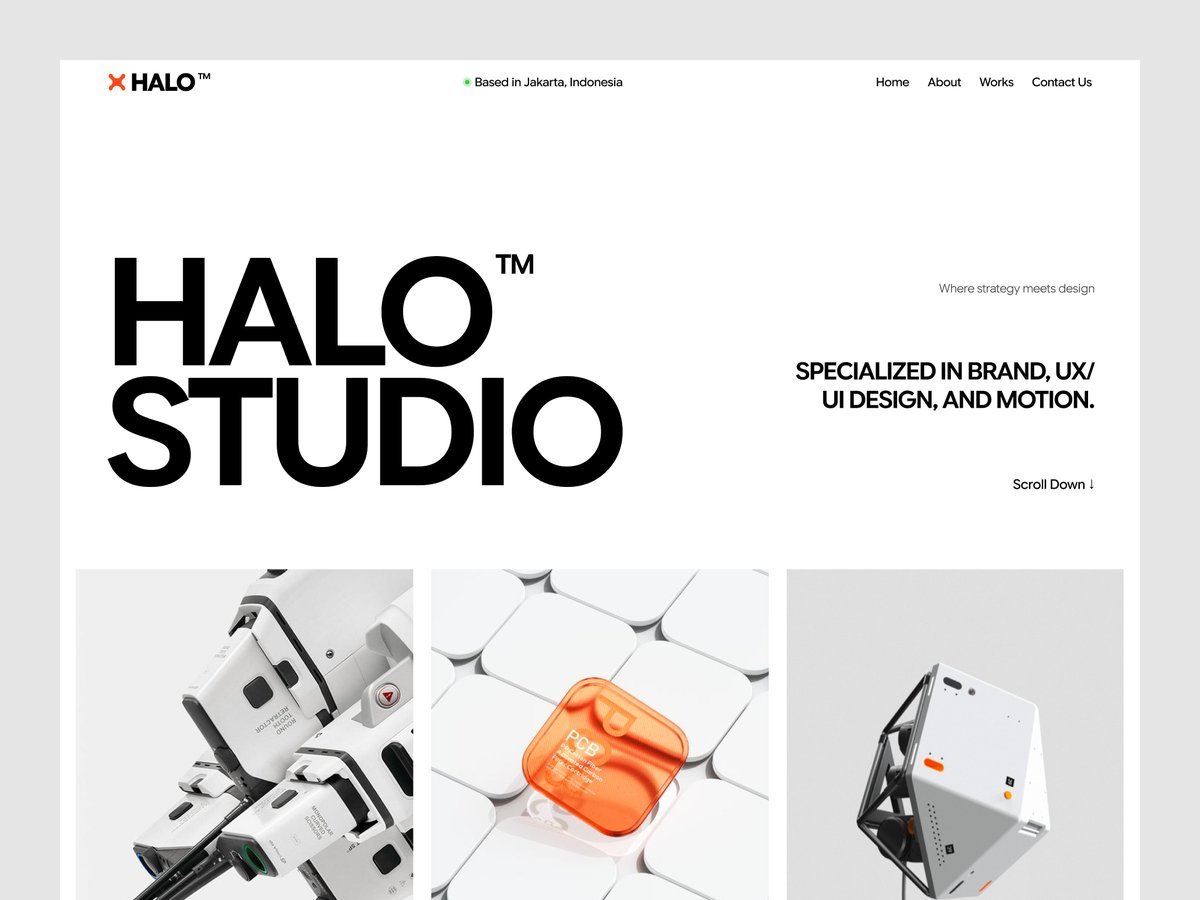 rubeldevs's tweet photo. Just launched: Halo Studio — Modern Creative Portfolio Template
👉 https://t.co/grl2YLfdO9

#Framer #FramerTemplate #WebDesign #Portfolio #CreativeStudio #DesignInspiration #Tempbix https://t.co/R6WXZOJuSR