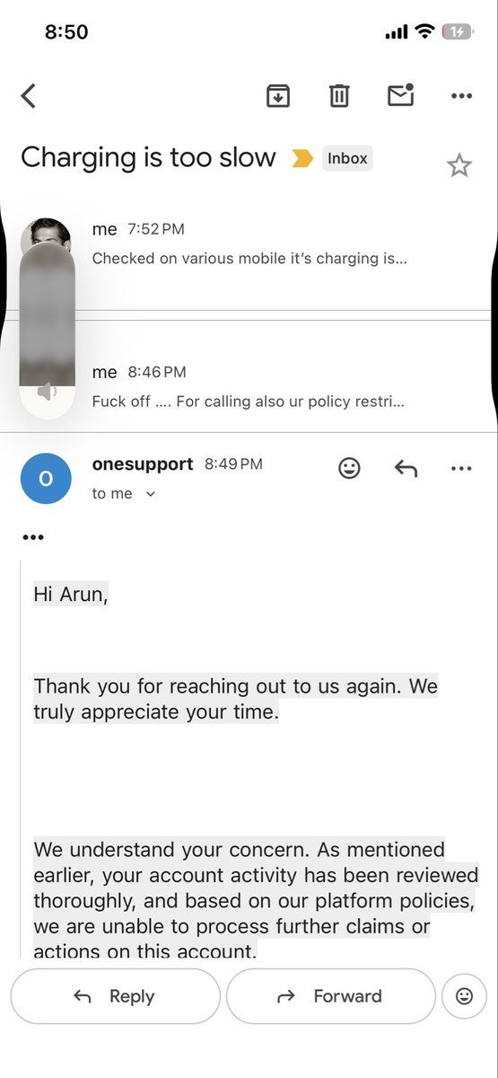 ImArunSiddesh's tweet photo. @ZeptoNow @zeptocares 

Delivers faulty product and reply only standard reply not replacing items which orders he back ….
What policy restricting I really don’t know they are not mentioning it …
Never ever order on Zepto

#Zeptocheats https://t.co/C7AnHXw8dv
