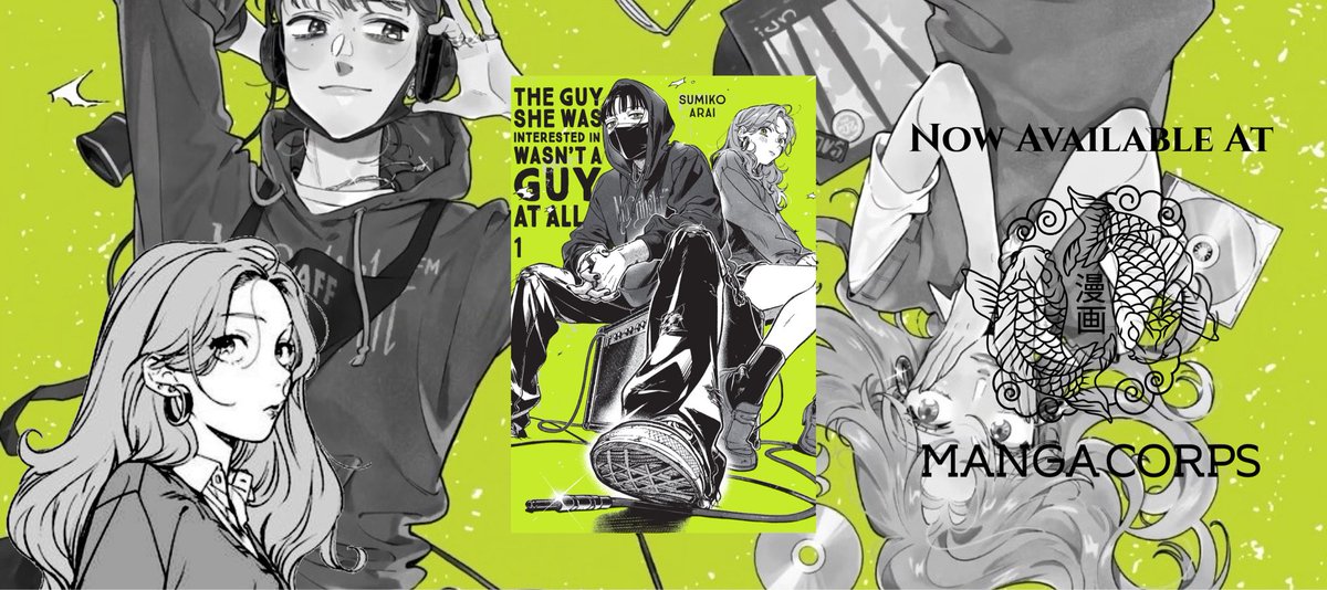 🎸 Now Available: Green Yuri 💚

Aya is a young fashionista whose love of rock music makes her feel isolated from her friends. When she stumbles into a record store, she finds liberation in music and a crush on the guy who works there… except he’s not a guy!! Tap in today!