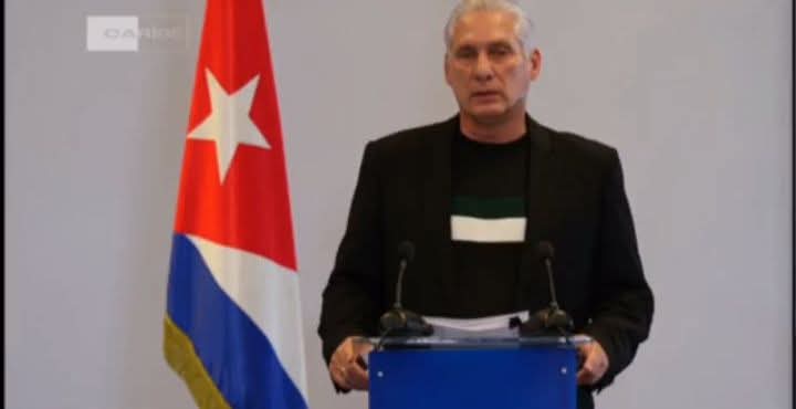 IcsCuba's tweet image. 📣Por Canal Caribe transmisión en vivo de comparecencia del Primer Secretario del Comité Central del @PartidoPCC y Presidente de Presidencia Cuba, @DiazCanelB  👇
🖥️facebook.com/share/p/1DXJmy…