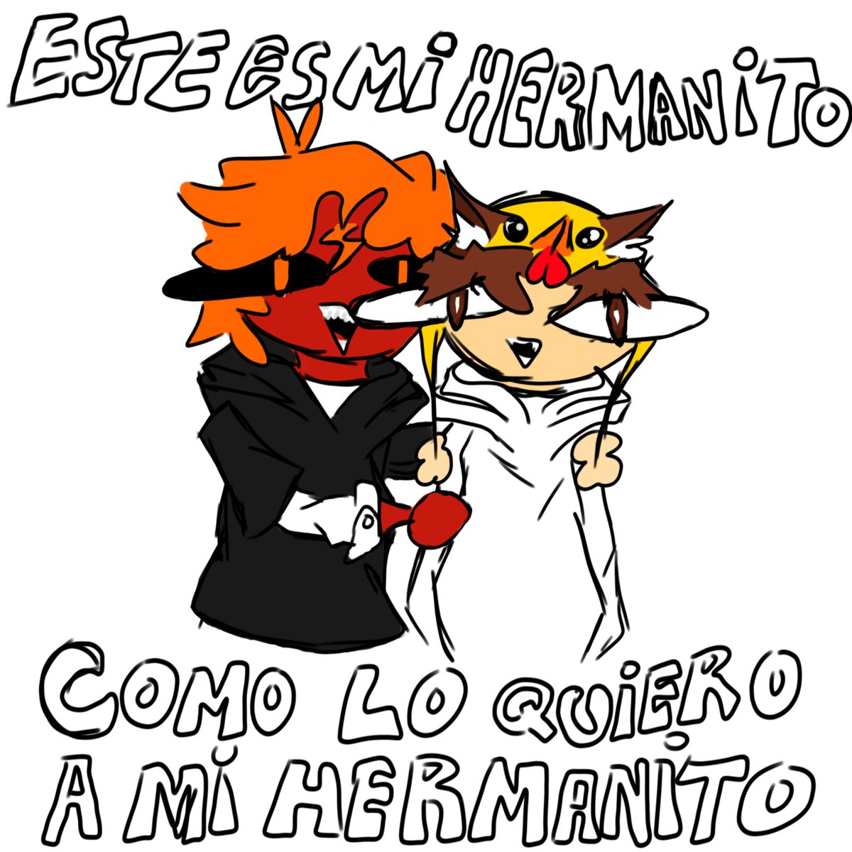 lukaflix's tweet photo. #MagmaBoiFanart un fanart de magma y su hermanito cap,espero que les guste está abominacion que llamo dibujo https://t.co/GiIxJUi6tJ