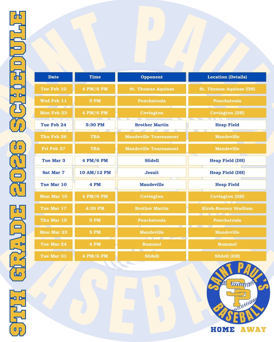 St. Paul's Baseball tweet media