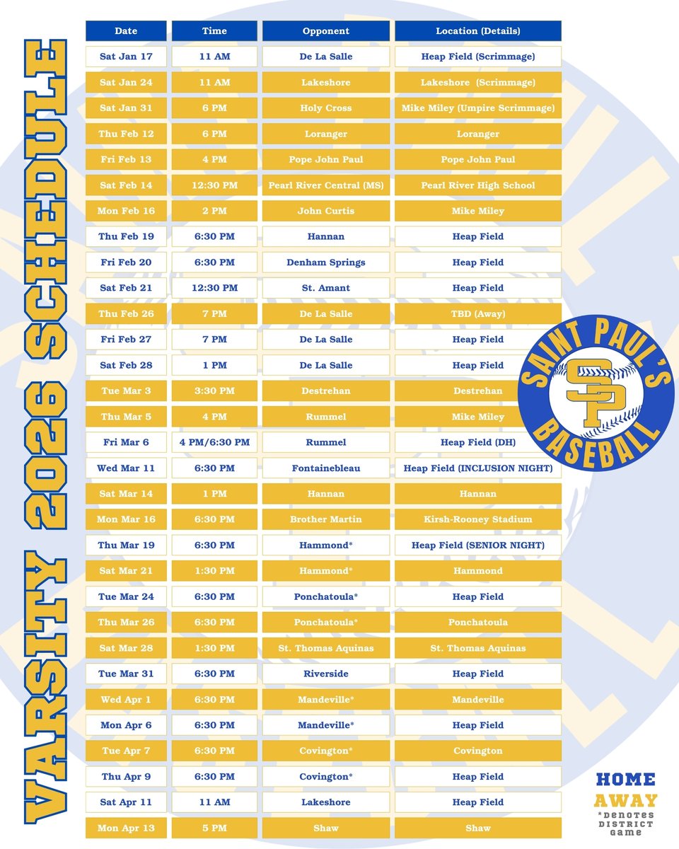 St. Paul's Baseball tweet media