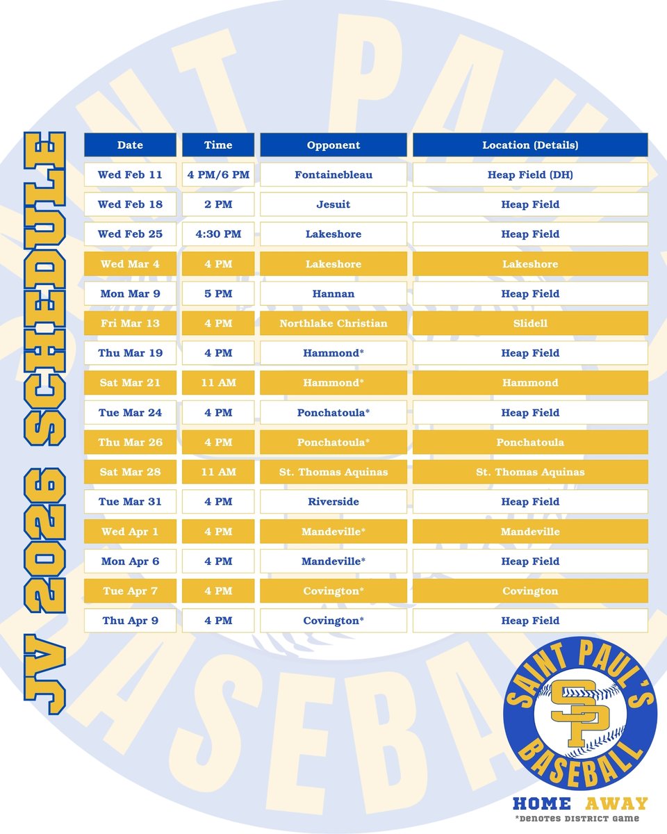 St. Paul's Baseball tweet media