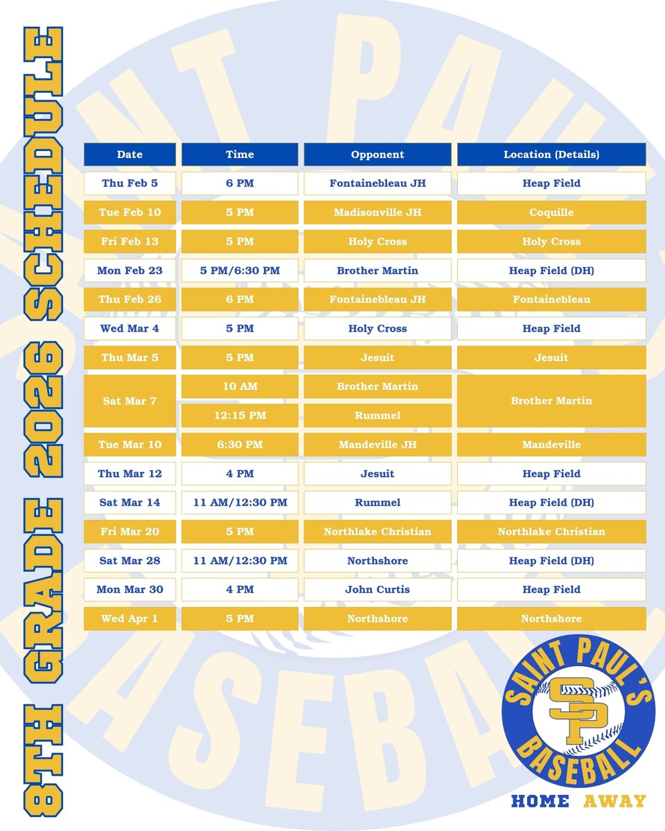 St. Paul's Baseball tweet media