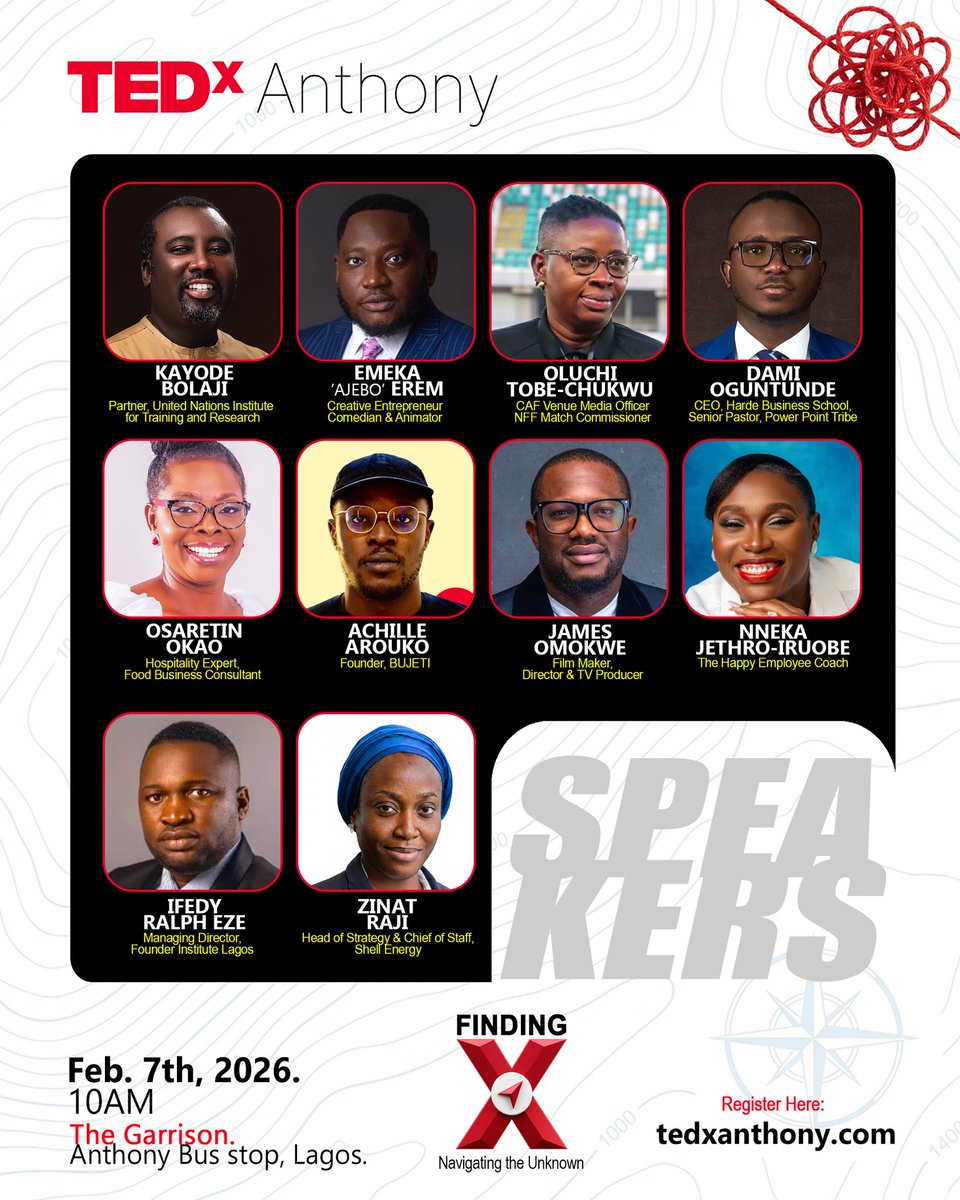 afritechjournal's tweet photo. TEDxAnthony is the convergence point for diverse ideas : where curated TED Talks and live speakers come together to spark deep conversation and real connection in an intimate setting about navigating economic shifts and to bridge tradition and innovation.
#tedx #tedxtalks #talks https://t.co/B6y6JDakEI