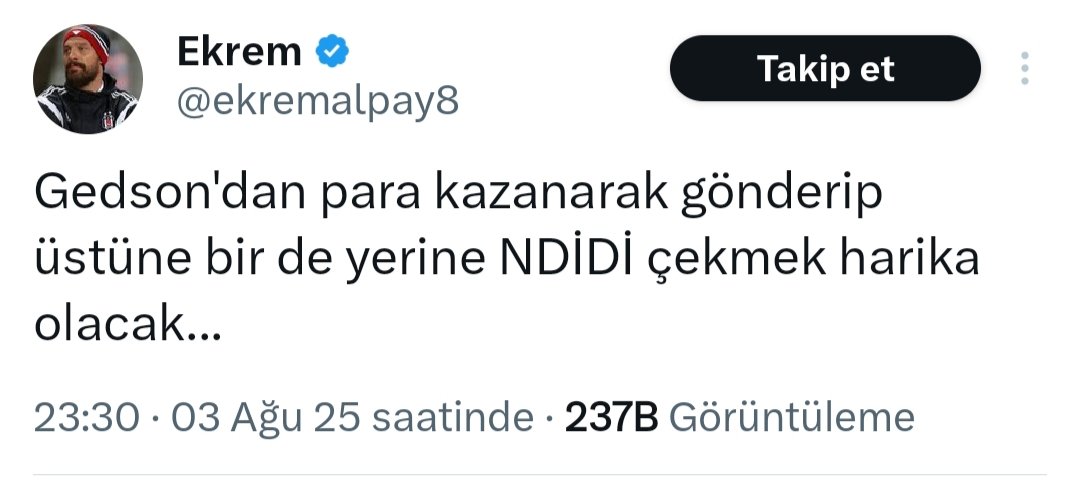 Harika oldu tabi,en az 4-5 maç kaybettirdi tek başına bu yarrahimin basi