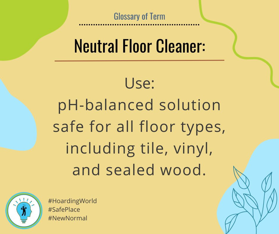 Today’s Spotlight:
Neutral Floor Cleaner — pH-balanced and safe for tile, vinyl &amp; sealed wood.
Gentle clean, no damage, no residue. 🧼  
#OrganizeYourLife #HoardingWorld #AskAngelaBrown