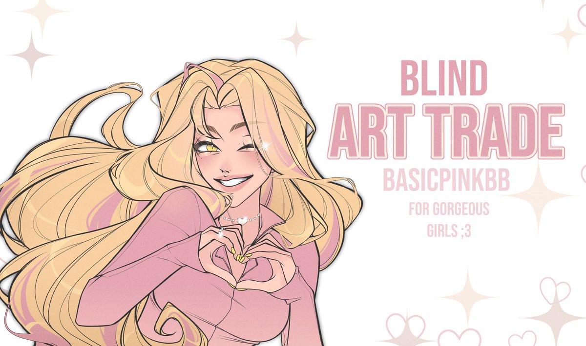 I love women. You know that.

That's why I want to organize a small BLIND 🩷✨ ART TRADE for the upcoming Women's Day. 

💞🌸 In this trade: If you are a woman, you draw art for another woman and receive art from her in return. Sweet, isn't it? :3

More info below.