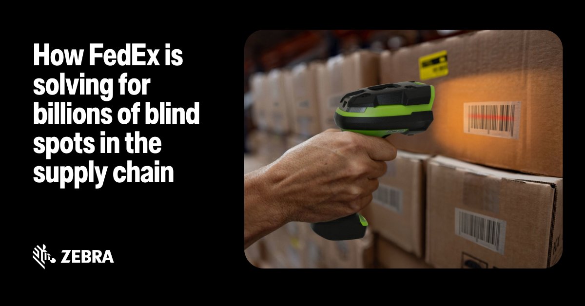 What if a package could tell a story about its journey from warehouse to doorstep? Zebra's podcast series explores this with leaders from FedEx, discussing how RFID has increased asset visibility with billions of data points. social.zebra.com/6010QMpr2

#ZebraEmployee