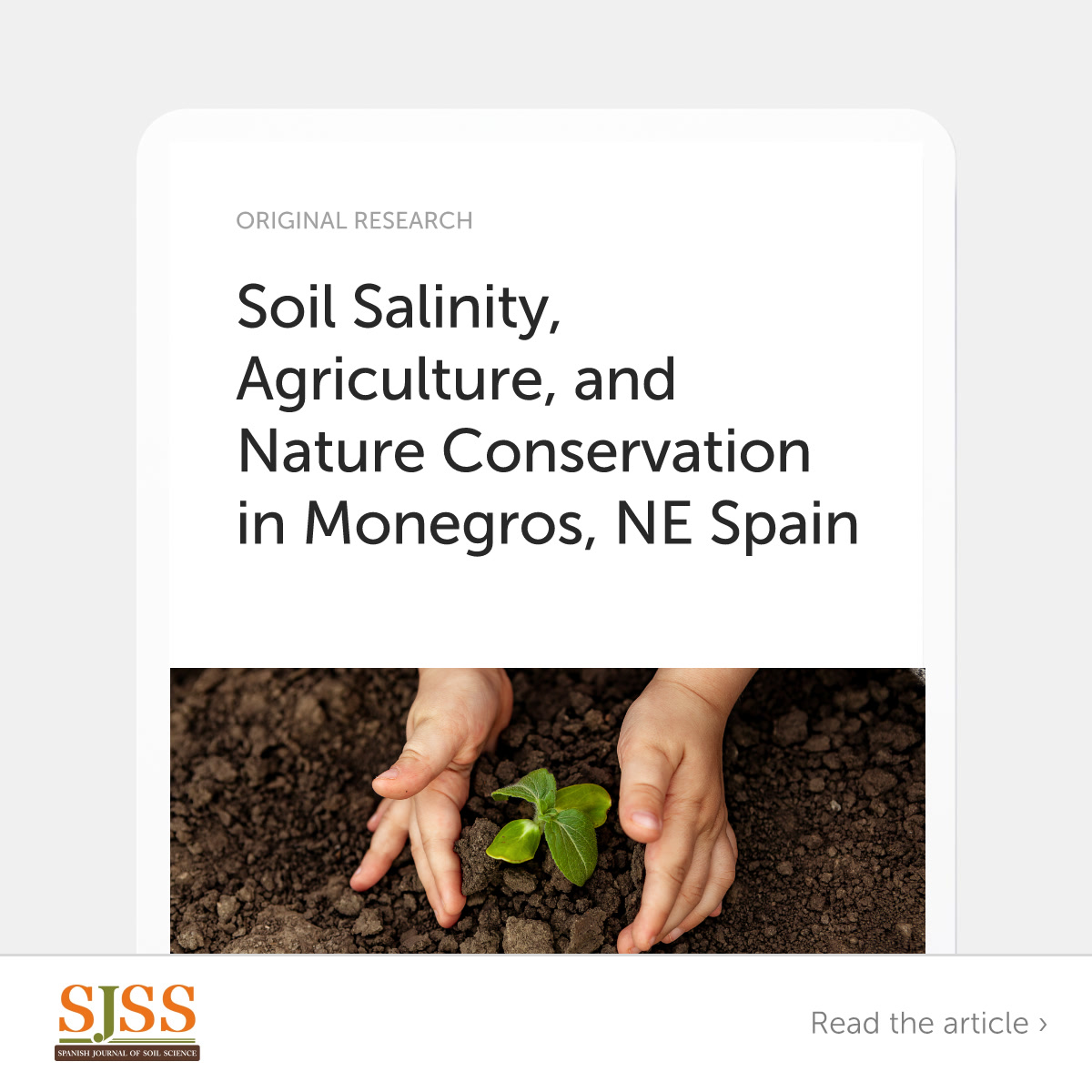 FrontPartners's tweet image. 🚨 New in @SECS_Spain SJSS!

📝 Soil Salinity, Agriculture, and Nature Conservation in Monegros, NE Spain

Read the full paper ⬇️
fro.ntiers.in/BTCAF1NVv0b

#SJSS #SoilScience #EnvironmentalScience