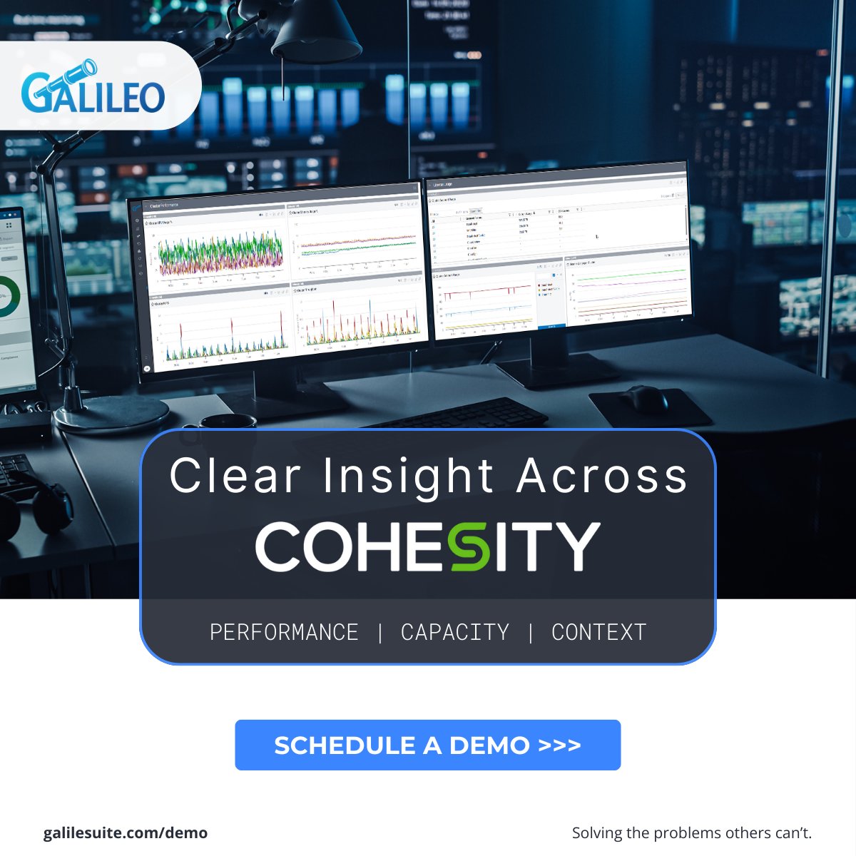 Running Cohesity? Galileo adds historical insight and capacity trends to support smarter planning. See it in action with a quick demo.links.galileosuite.com/4kfVvz4