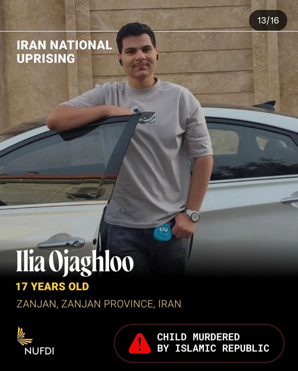 CHILD MURDERED BY ISLAMIC REPUBLIC IRAN ( SEPAH + BASIJ ) organizations.
#IranRevolution2026