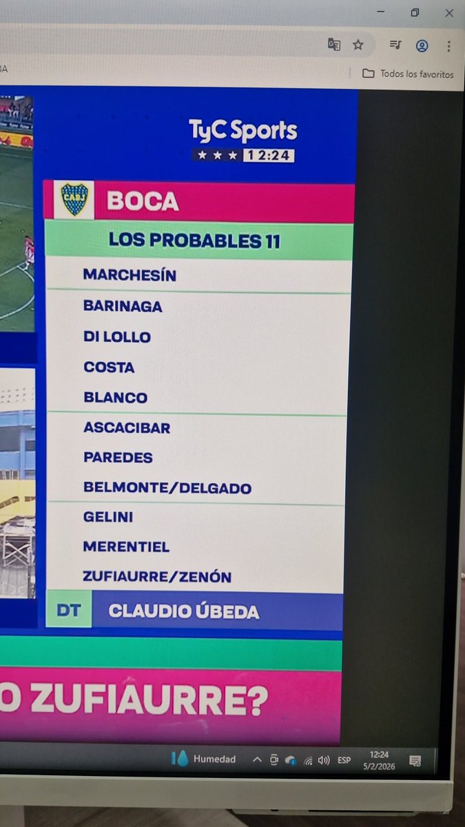 A Zenon deberían darle rodaje de mediocampista por la izquierda formando un mediocampo con Ascacibar de 8, Paredes de 5 y Zenon de 10 antiguo.