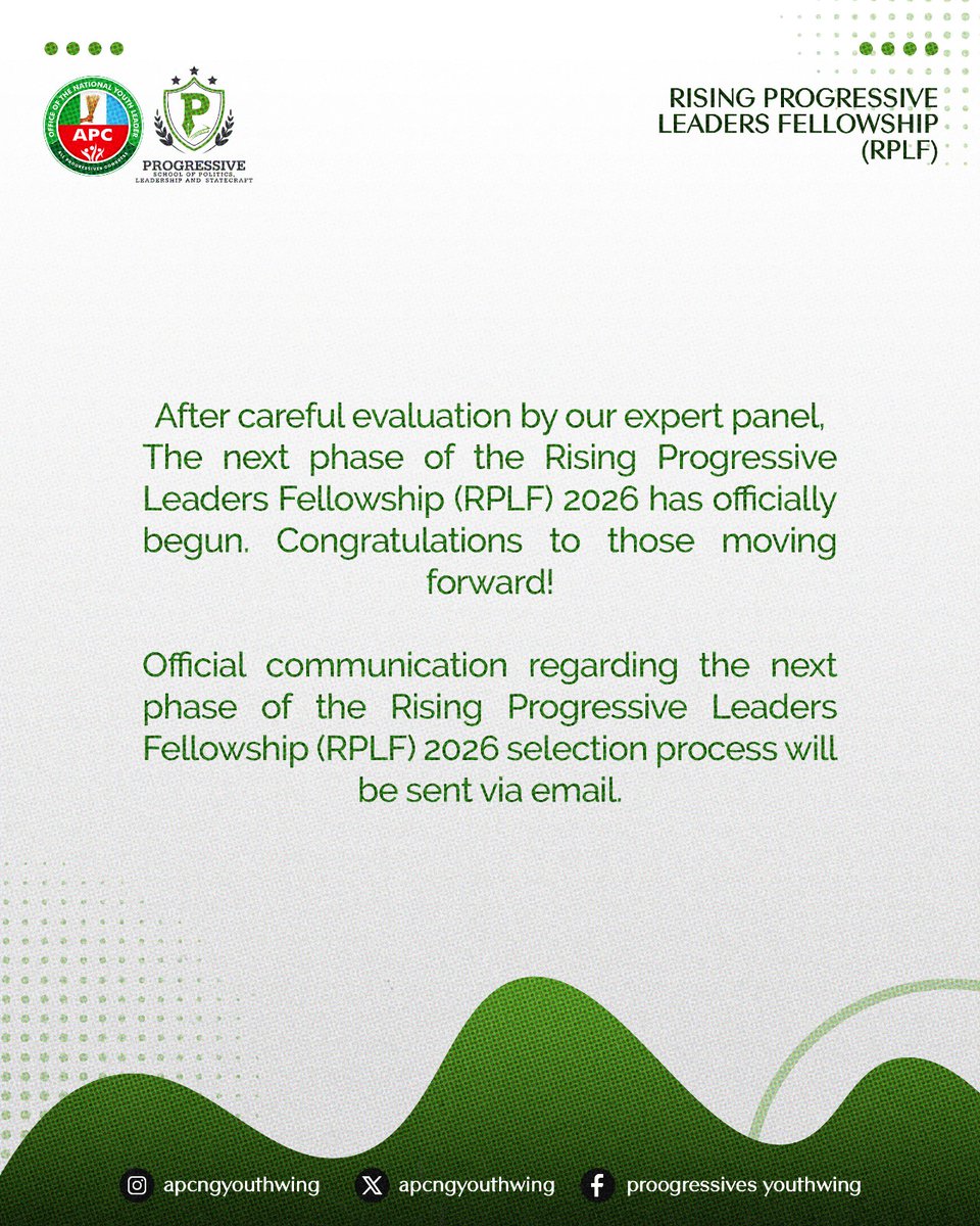 Progressive Youth Wing tweet media